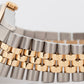 Rolex DateJust 36mm Champagne DIAMOND Bezel 18K Gold JUBILEE Steel Watch 16233