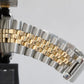 Rolex DateJust 36mm Champagne DIAMOND Bezel 18K Gold JUBILEE Steel Watch 16233