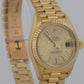 PAPERS Ladies Rolex DateJust President 26mm CHAMPAGNE 18K Yellow Gold 69178 BOX