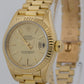 PAPERS Ladies Rolex DateJust President 26mm CHAMPAGNE 18K Yellow Gold 69178 BOX