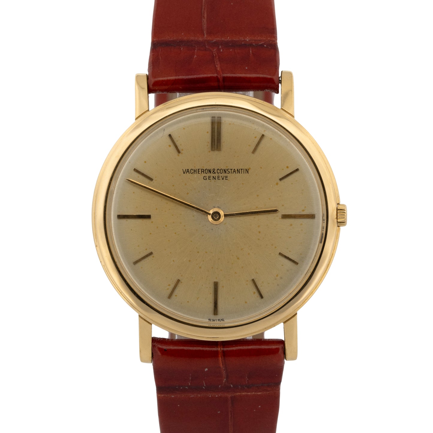 Vacheron Constantin Ultra Thin SILVER 18K Yellow Gold 32mm 6415 Watch