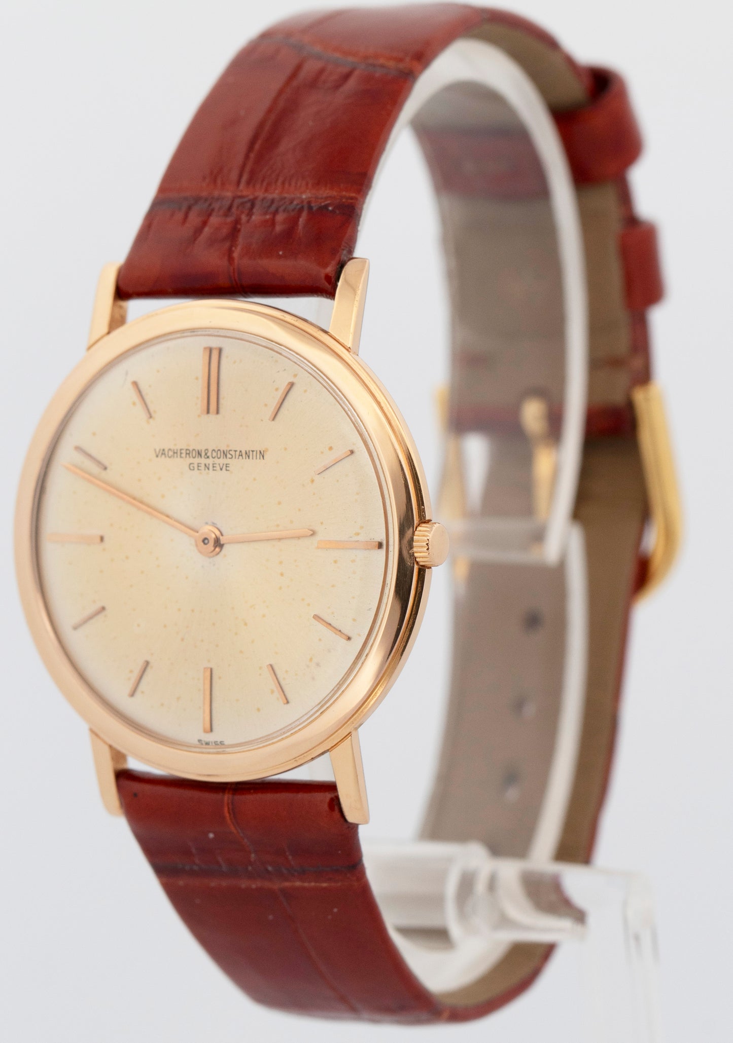 Vacheron Constantin Ultra Thin SILVER 18K Yellow Gold 32mm 6415 Watch