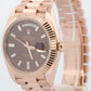 Rolex Day-Date President 40mm FACTORY CHOCOLATE BAGUETTE 18K Gold 228235 BOX