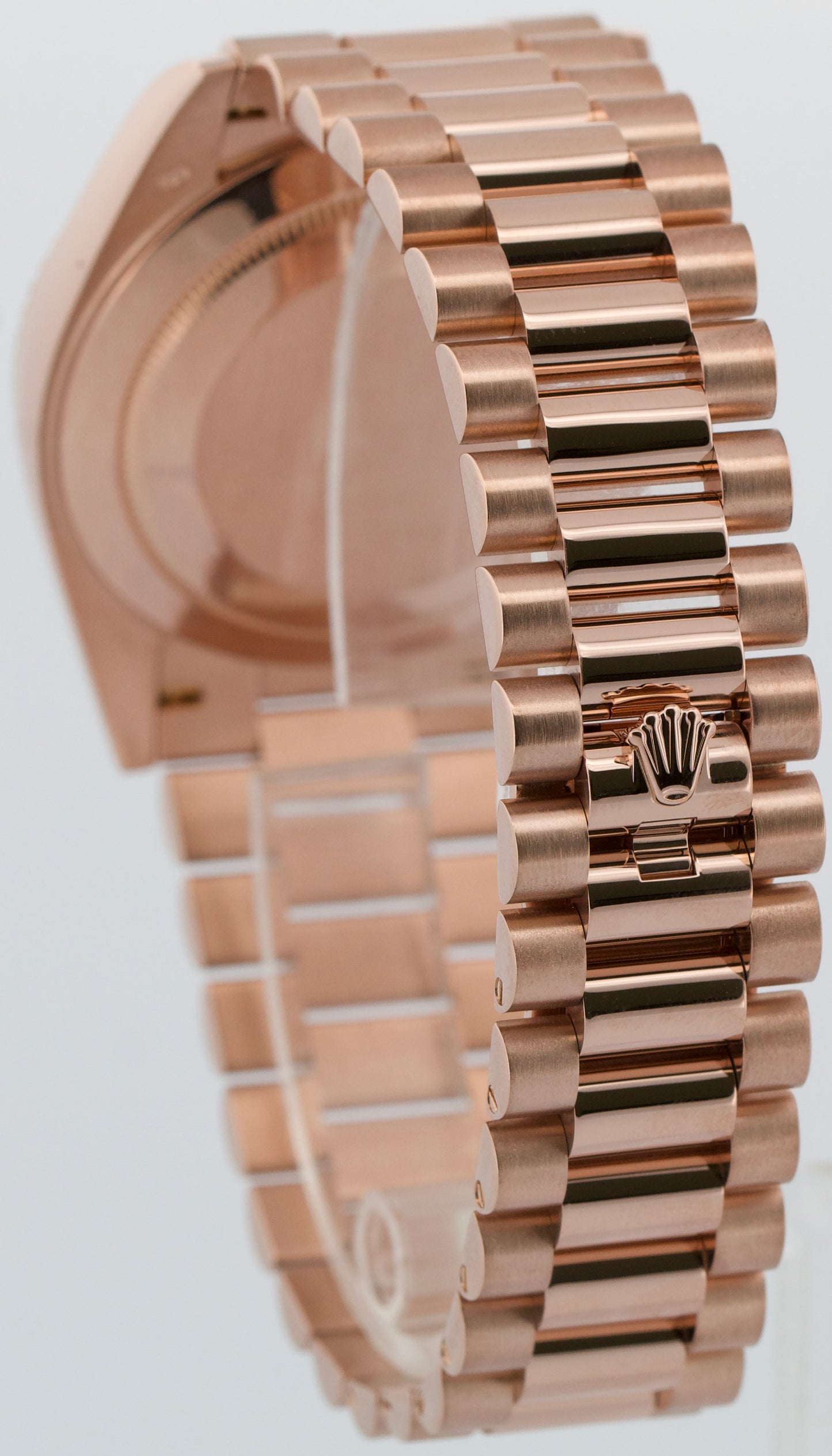 Rolex Day-Date President 40mm FACTORY CHOCOLATE BAGUETTE 18K Gold 228235 BOX