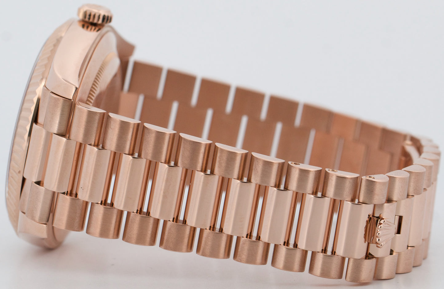 Rolex Day-Date President 40mm FACTORY CHOCOLATE BAGUETTE 18K Gold 228235 BOX