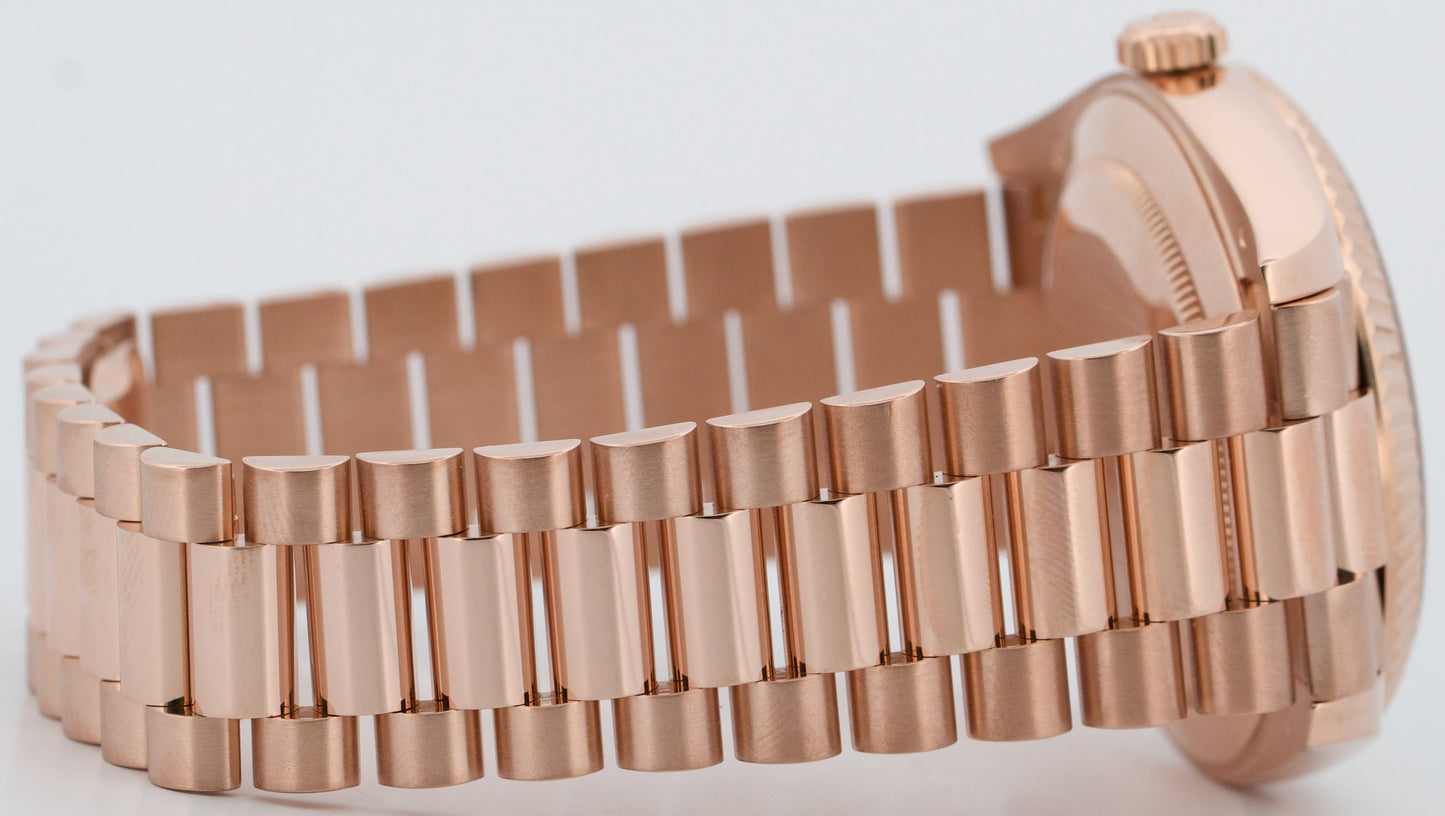 Rolex Day-Date President 40mm FACTORY CHOCOLATE BAGUETTE 18K Gold 228235 BOX