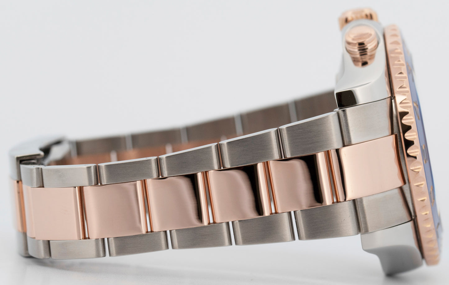 Rolex Yacht-Master II White Two-Tone Steel 18K Everose Gold 44mm Watch 116681