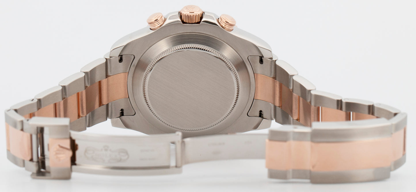 Rolex Yacht-Master II White Two-Tone Steel 18K Everose Gold 44mm Watch 116681