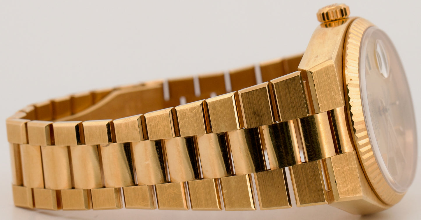 UNPOLISHED 2026 RSC Rolex OysterQuartz Day-Date CHAMPAGNE 36mm 18K Gold 19018