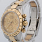 Rolex Daytona Cosmograph CHAMPAGNE DIAMOND 116523 Two-Tone 18K Yellow Gold Watch