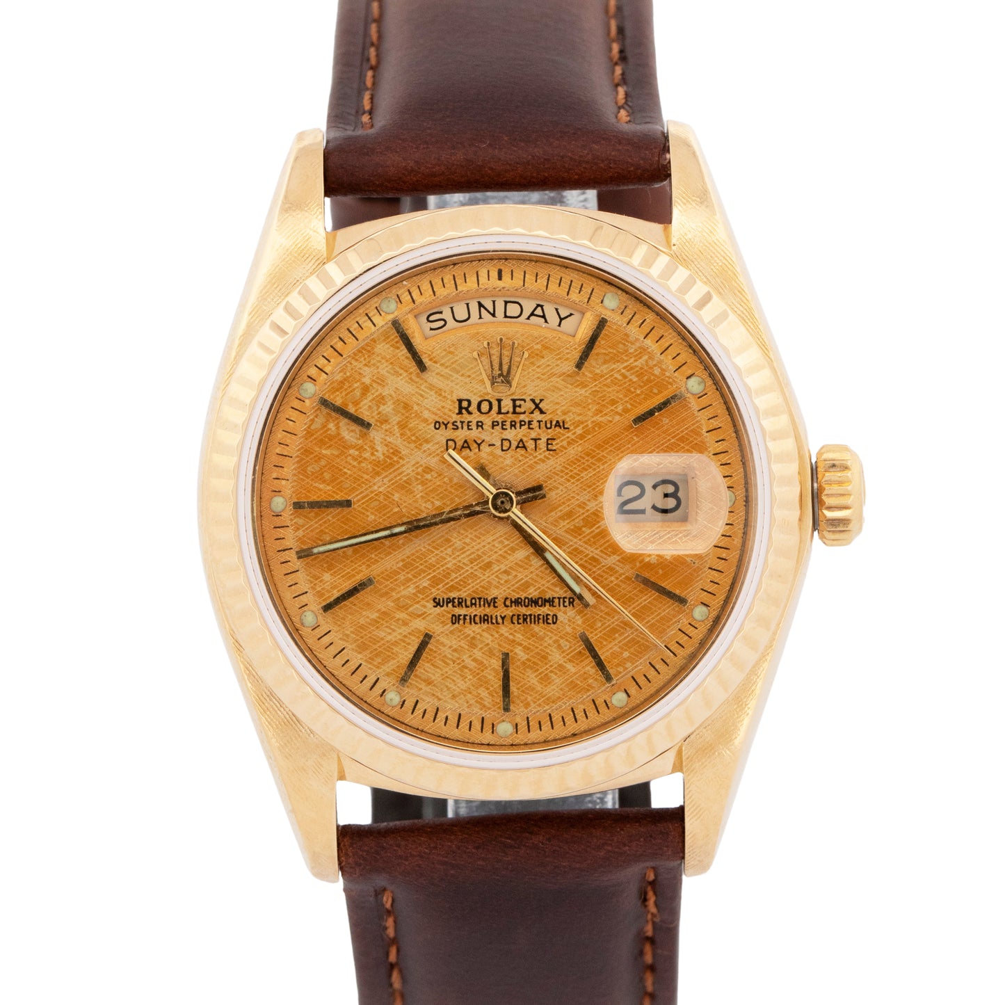 Rolex Day-Date President BARK Champagne 36mm 18K Yellow Gold Watch 1803