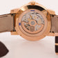 Harry Winston Midnight SILVER 18K Rose Gold Leather Steel 42mm MIDABD42RR001