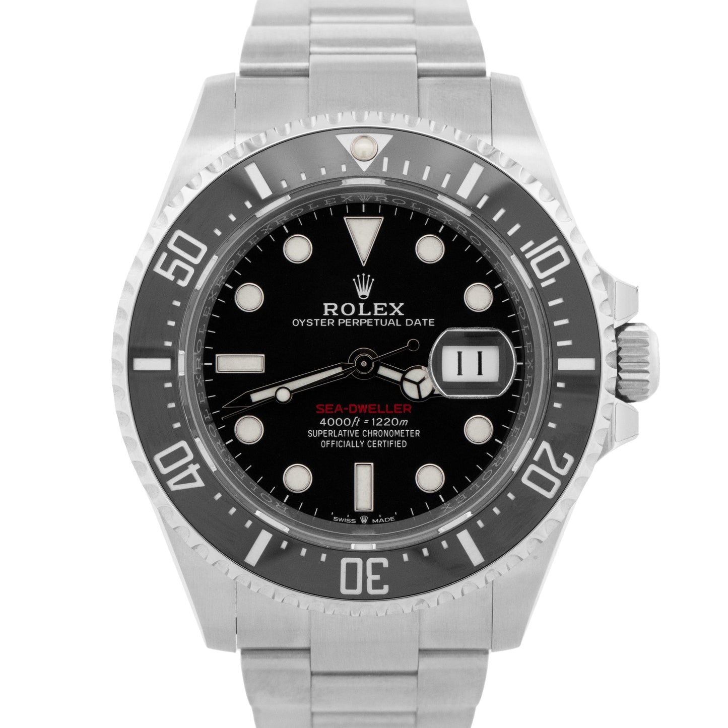 PAPERS Rolex Sea-Dweller 50th-Anniversary BLACK Red 43mm MK2 126600 Watch BOX