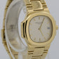 Ladies Patek Philippe Nautilus IVORY 18k Yellow Gold 27mm Quartz 4700/51 Watch