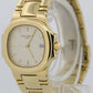 Ladies Patek Philippe Nautilus IVORY 18k Yellow Gold 27mm Quartz 4700/51 Watch