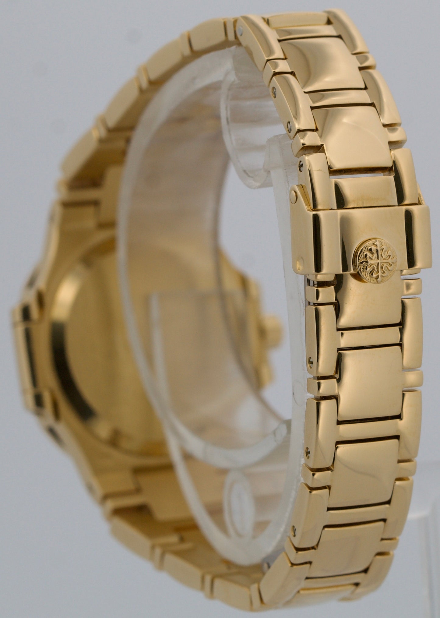 Ladies Patek Philippe Nautilus IVORY 18k Yellow Gold 27mm Quartz 4700/51 Watch