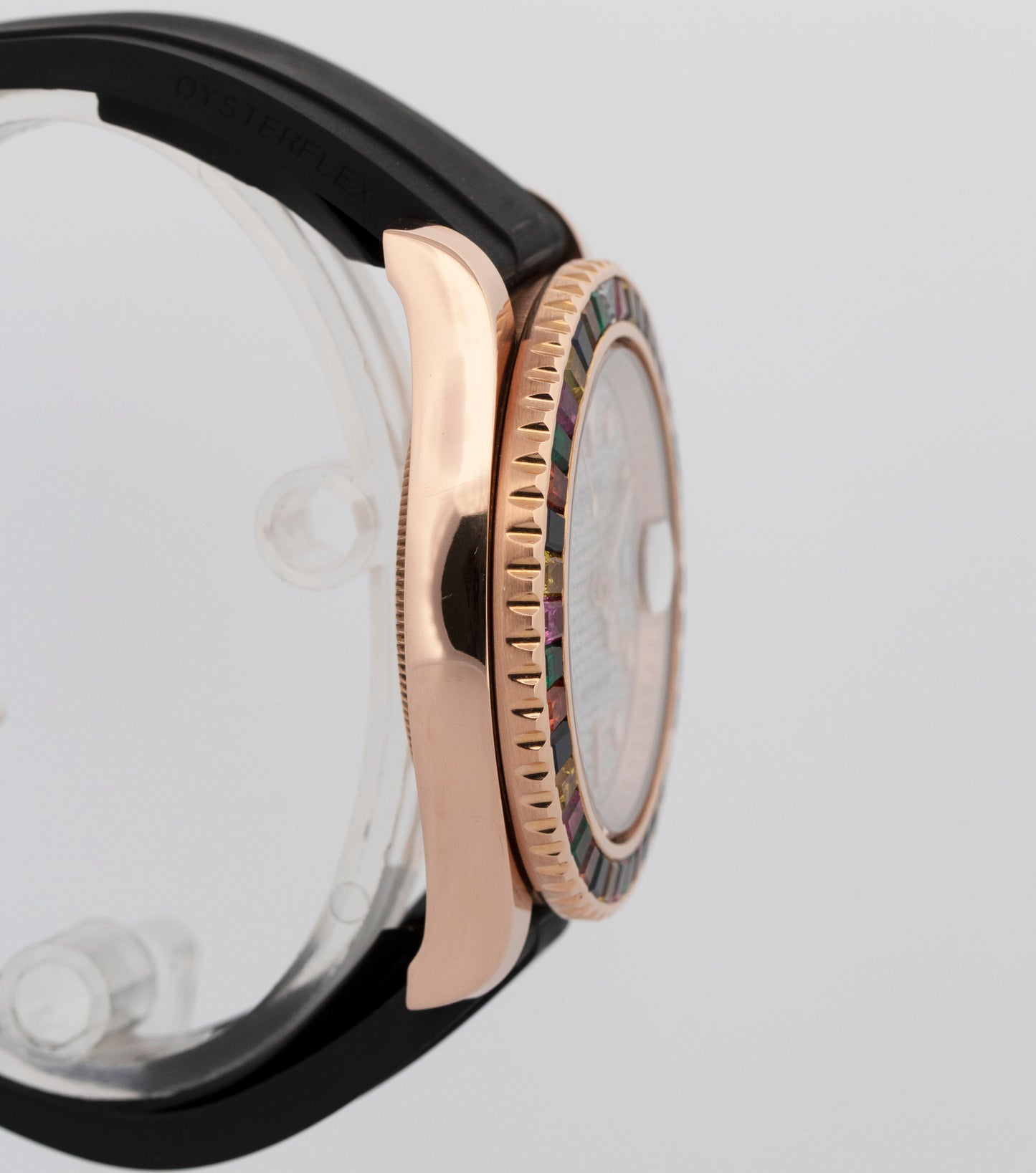 2017 PAPERS Rolex Yacht-Master RAINBOW DIAMOND Rose Gold 40mm 116655 Watch BOX