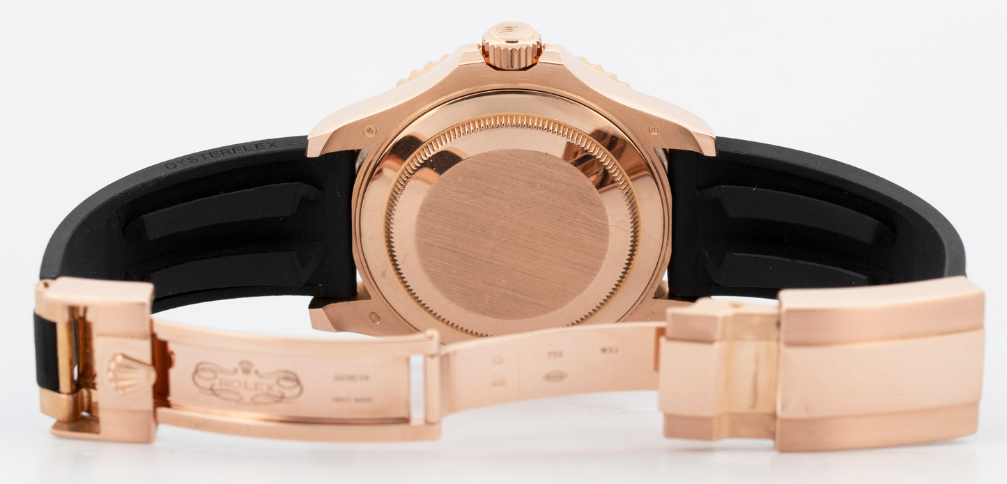 2017 PAPERS Rolex Yacht-Master RAINBOW DIAMOND Rose Gold 40mm 116655 Watch BOX