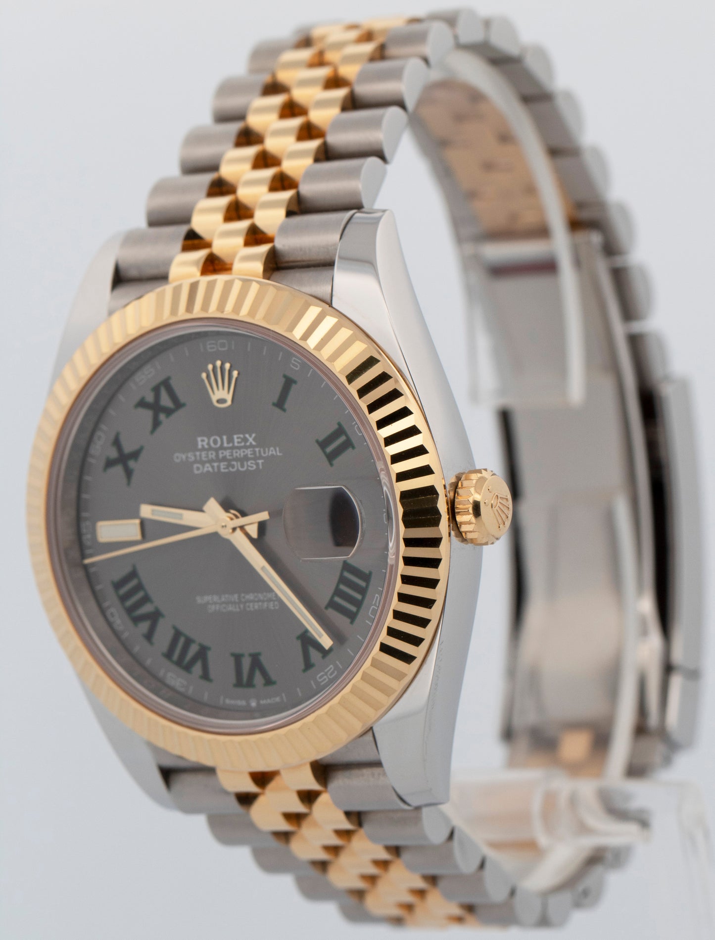 2023 PAPERS Rolex DateJust 41 WIMBLEDON Two-Tone Jubilee 41mm 126333 Watch BOX