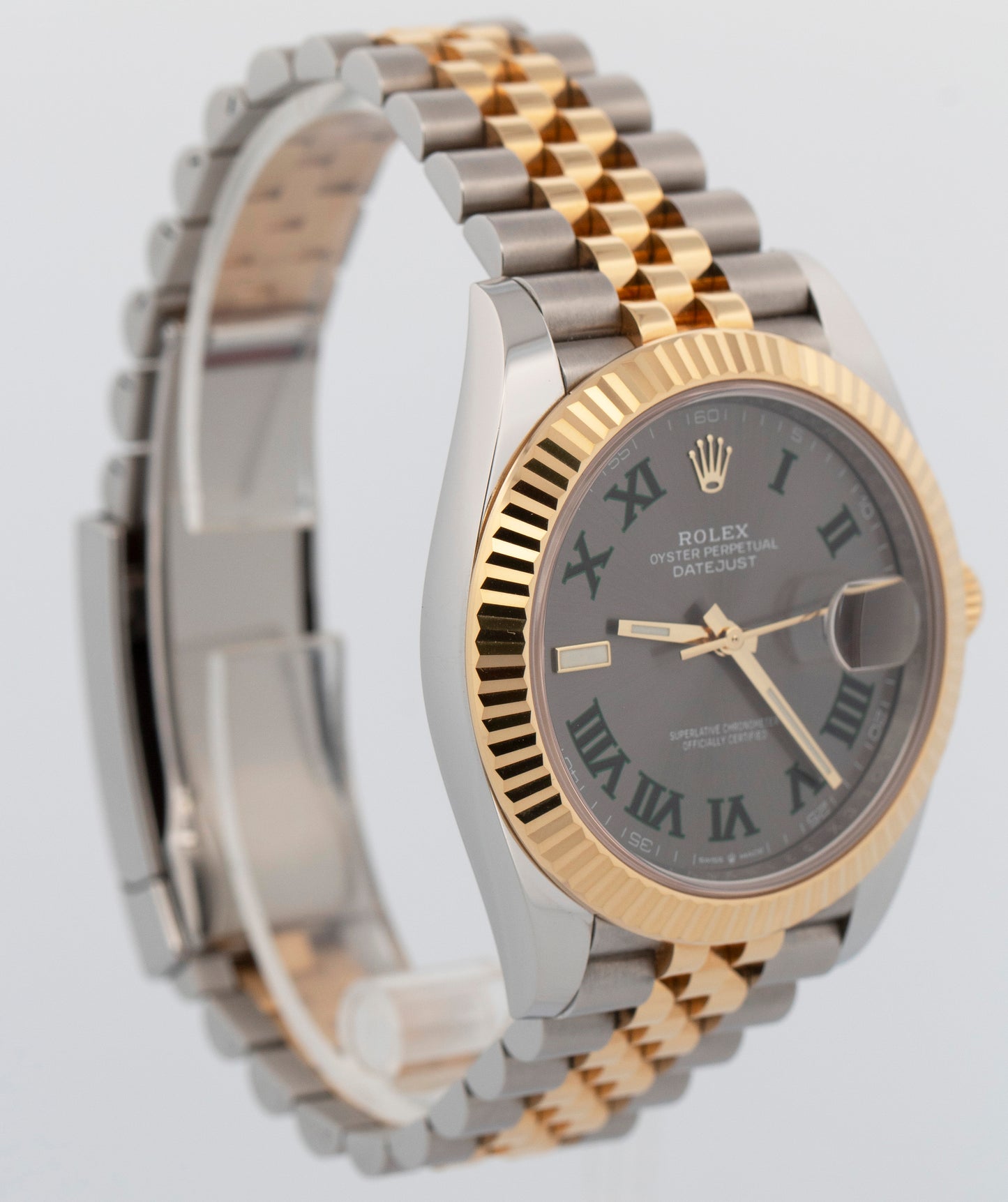 2023 PAPERS Rolex DateJust 41 WIMBLEDON Two-Tone Jubilee 41mm 126333 Watch BOX