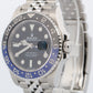 PAPERS Rolex GMT-Master II BATGIRL Blue Black Steel JUBILEE 40mm 126710 BLNR BOX