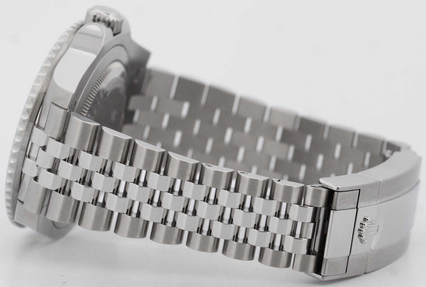 PAPERS Rolex GMT-Master II BATGIRL Blue Black Steel JUBILEE 40mm 126710 BLNR BOX