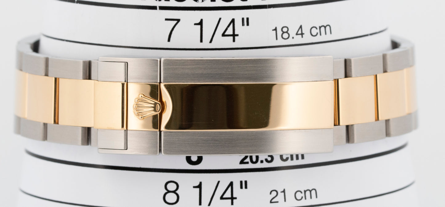 2024 PAPERS Rolex Submariner Date BLACK Two-Tone Gold 41mm 126613 LN Watch BOX