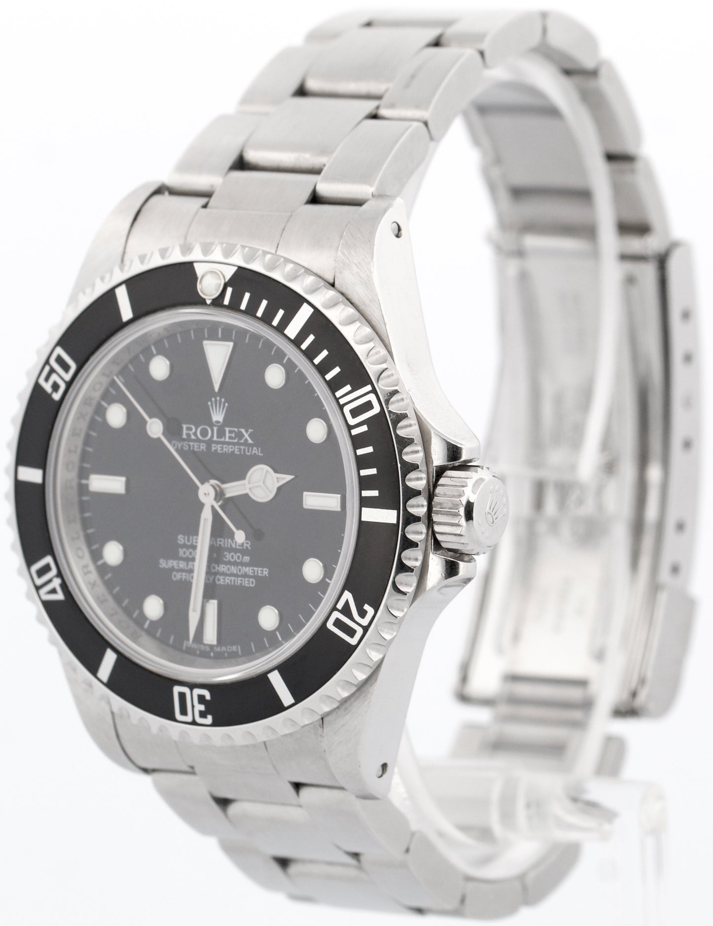 UNPOLISHED Rolex Submariner No-Date Black  REHAUT Stainless Steel 40mm 14060