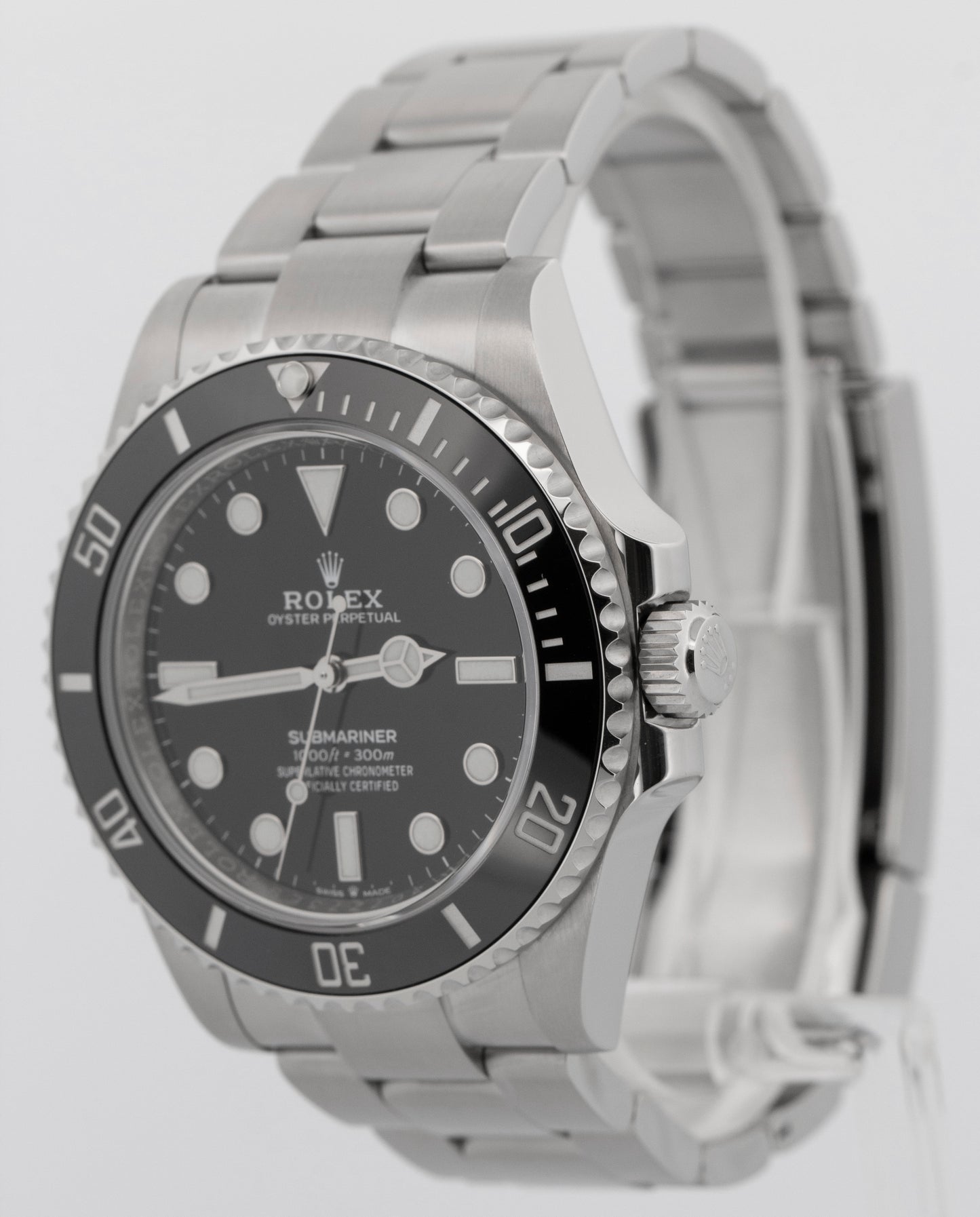 2021 PAPERS Rolex Submariner No-Date BLACK Steel 41mm 124060 LN Watch BOX