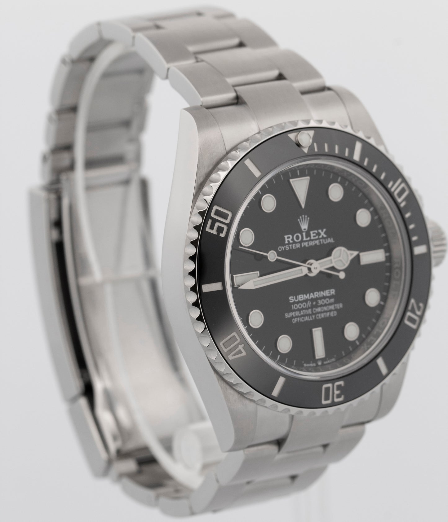 2021 PAPERS Rolex Submariner No-Date BLACK Steel 41mm 124060 LN Watch BOX