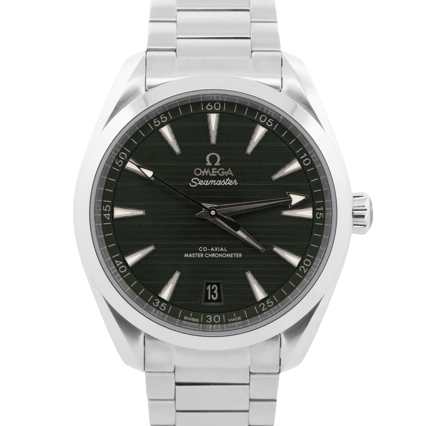 2021 PAPERS Omega Seamaster Aqua Terra 150M GREEN Steel 41mm 220.10.41.21.10.001
