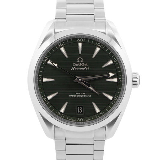 2021 PAPERS Omega Seamaster Aqua Terra 150M GREEN Steel 41mm 220.10.41.21.10.001