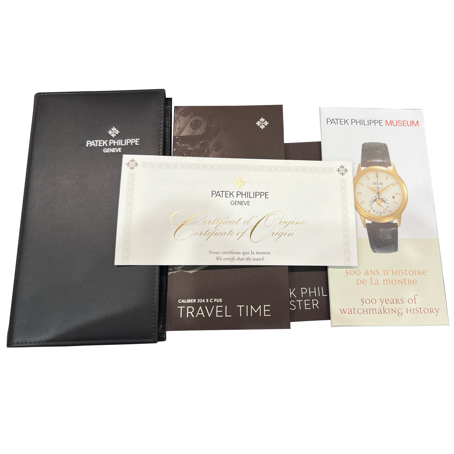 PAPERS Patek Philippe Calatrava Pilot Travel Time Blue 18K GOLD 42mm 5524G Watch