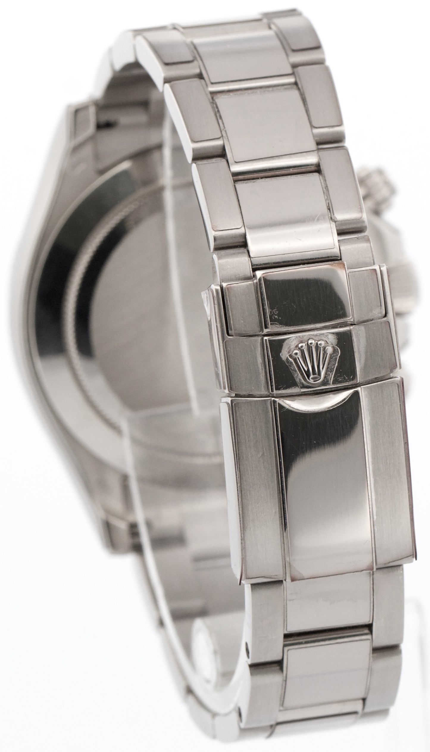 Rolex Daytona Cosmograph SILVER RACING Arabic Red 18K White Gold Watch 116509