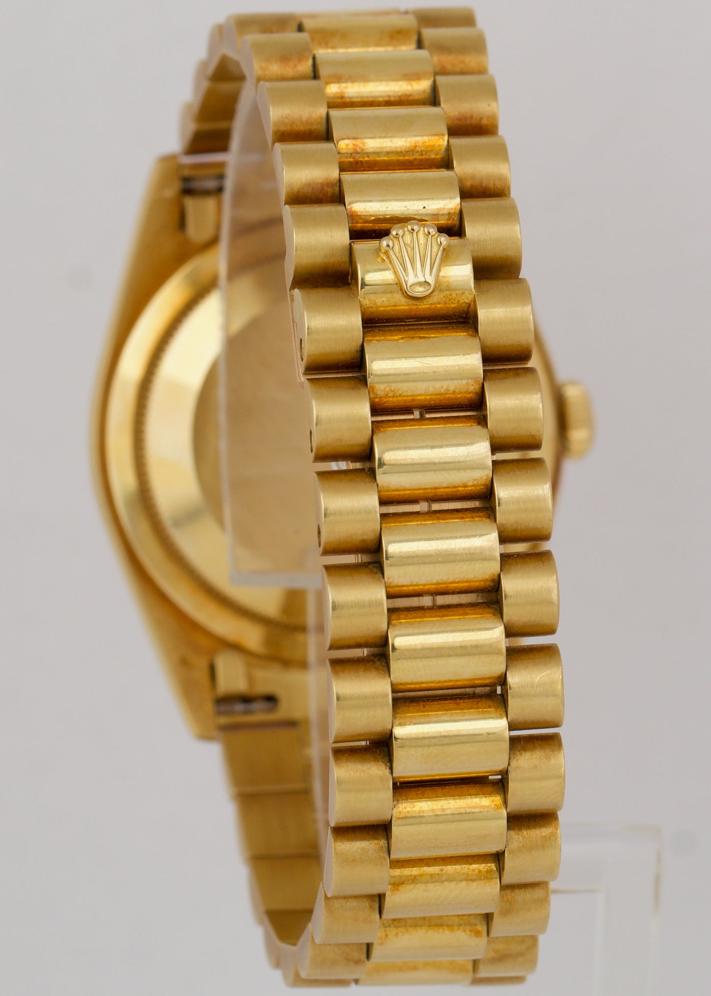 UNPOLISHED Rolex Day-Date President CHAMPAGNE 18K Yellow Gold 36mm Fluted 18238