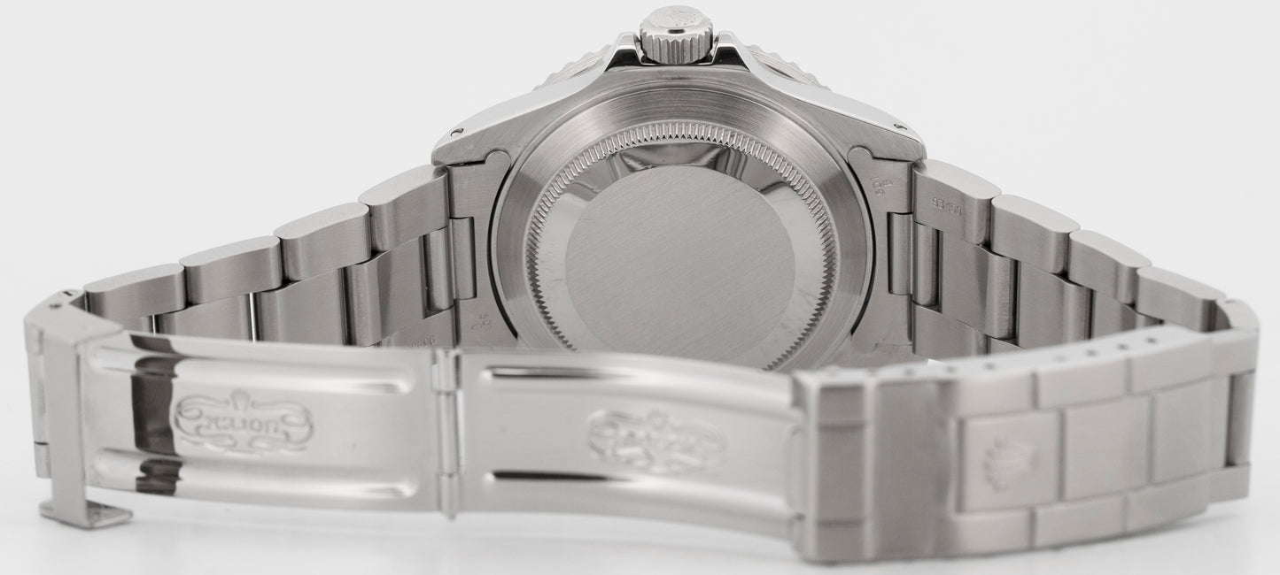 1989 PAPERS Rolex Submariner Date BLACK Steel 40mm 16610 Oyster Watch BOX