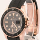 Rolex Yacht-Master BLACK 18K Rose Gold OYSTERFLEX Rubber Everose 40mm 116655