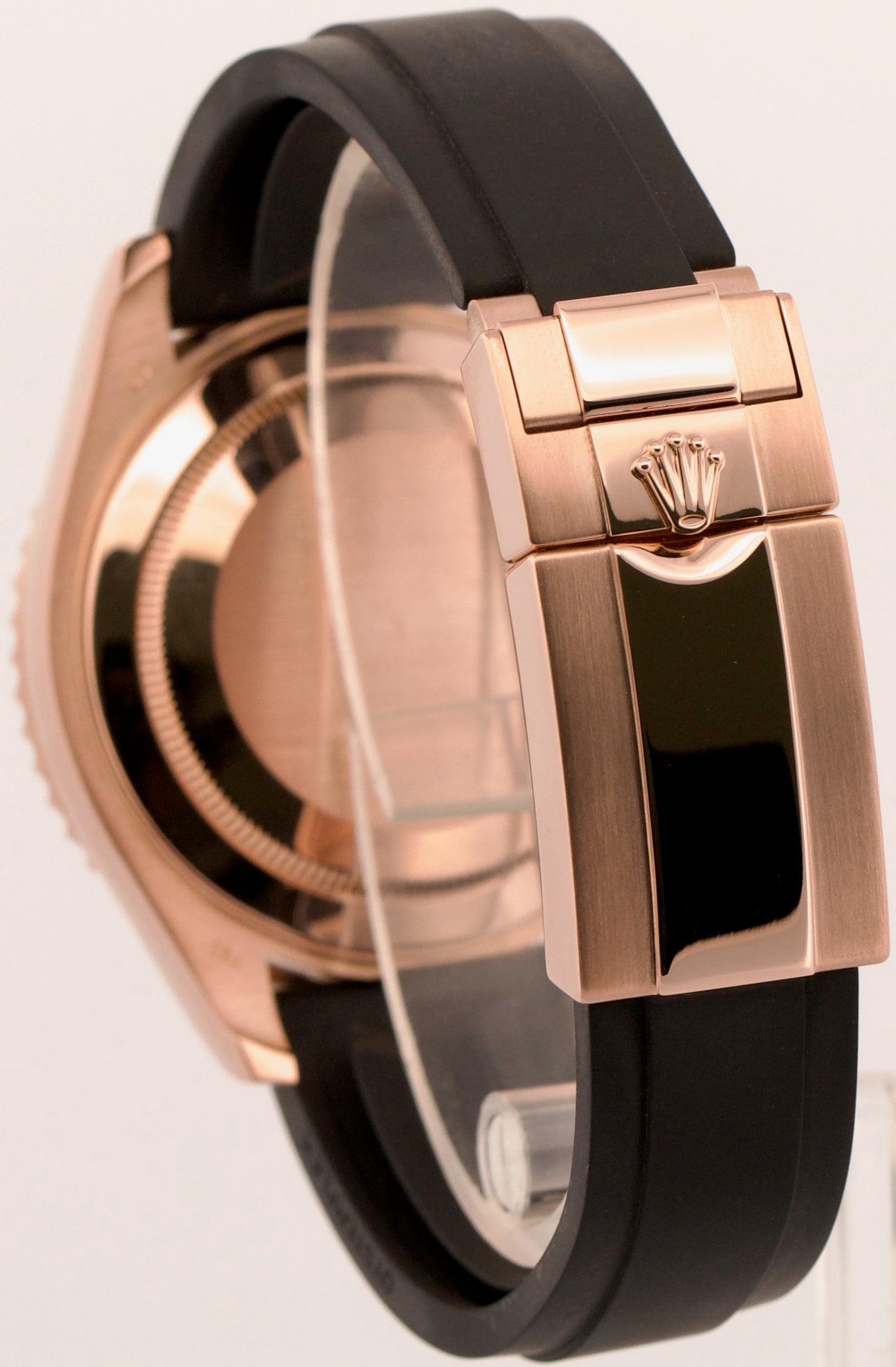 Rolex Yacht-Master BLACK 18K Rose Gold OYSTERFLEX Rubber Everose 40mm 116655