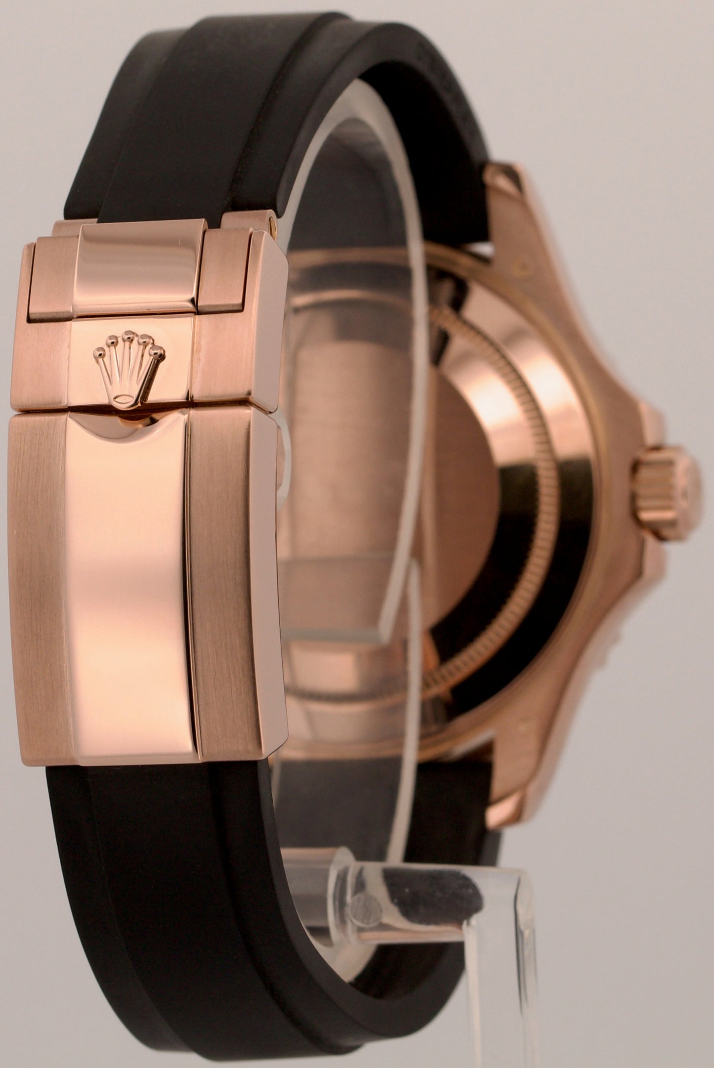 Rolex Yacht-Master BLACK 18K Rose Gold OYSTERFLEX Rubber Everose 40mm 116655