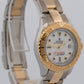 Ladies Rolex Yacht-Master WHITE 18K Yellow Gold Steel 29mm Two-Tone 169623 Watch