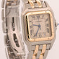 Ladies Cartier Panthere Midsize IVORY 18K Gold Steel TWO ROW 27mm Quartz 83949