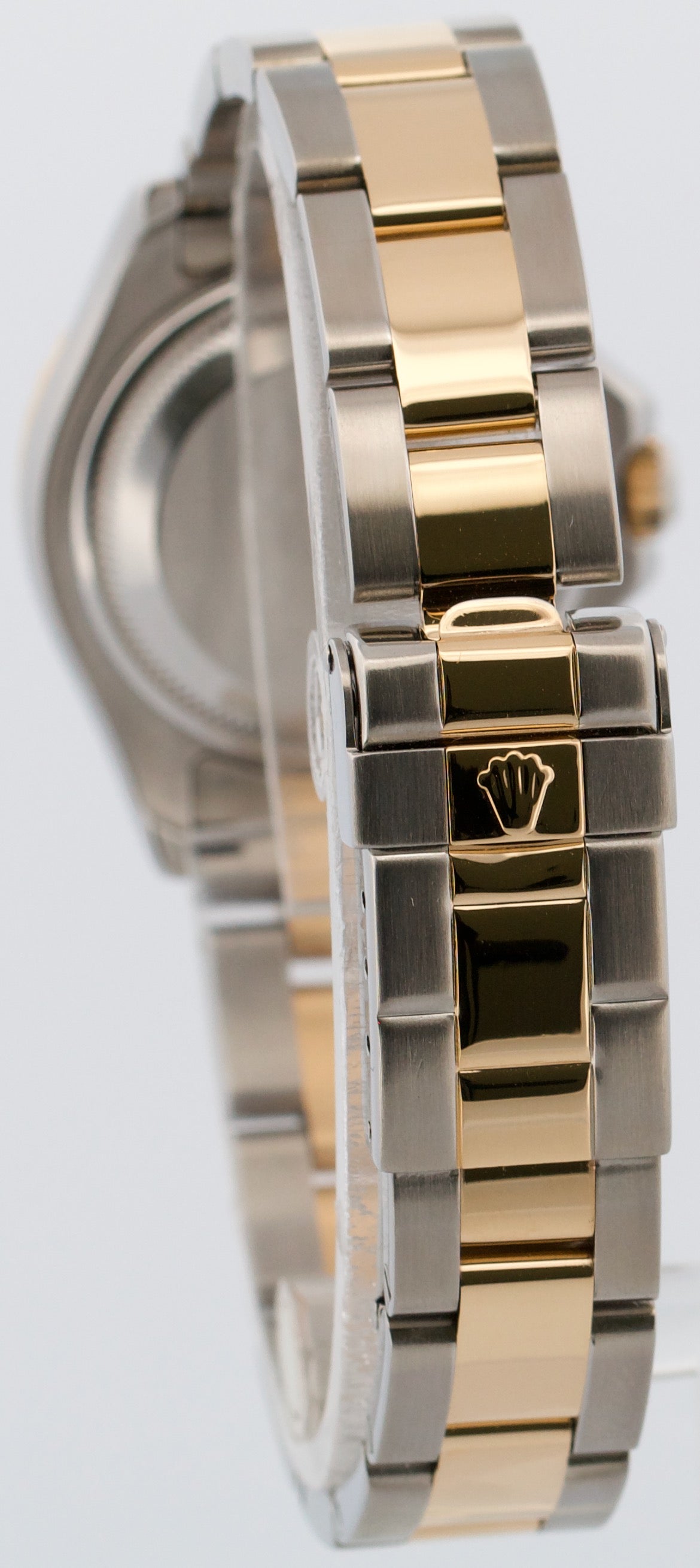 Ladies Rolex Yacht-Master WHITE 18K Yellow Gold Steel 29mm Two-Tone 169623 Watch