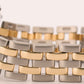 Ladies Cartier Panthere Midsize IVORY 18K Gold Steel TWO ROW 27mm Quartz 83949
