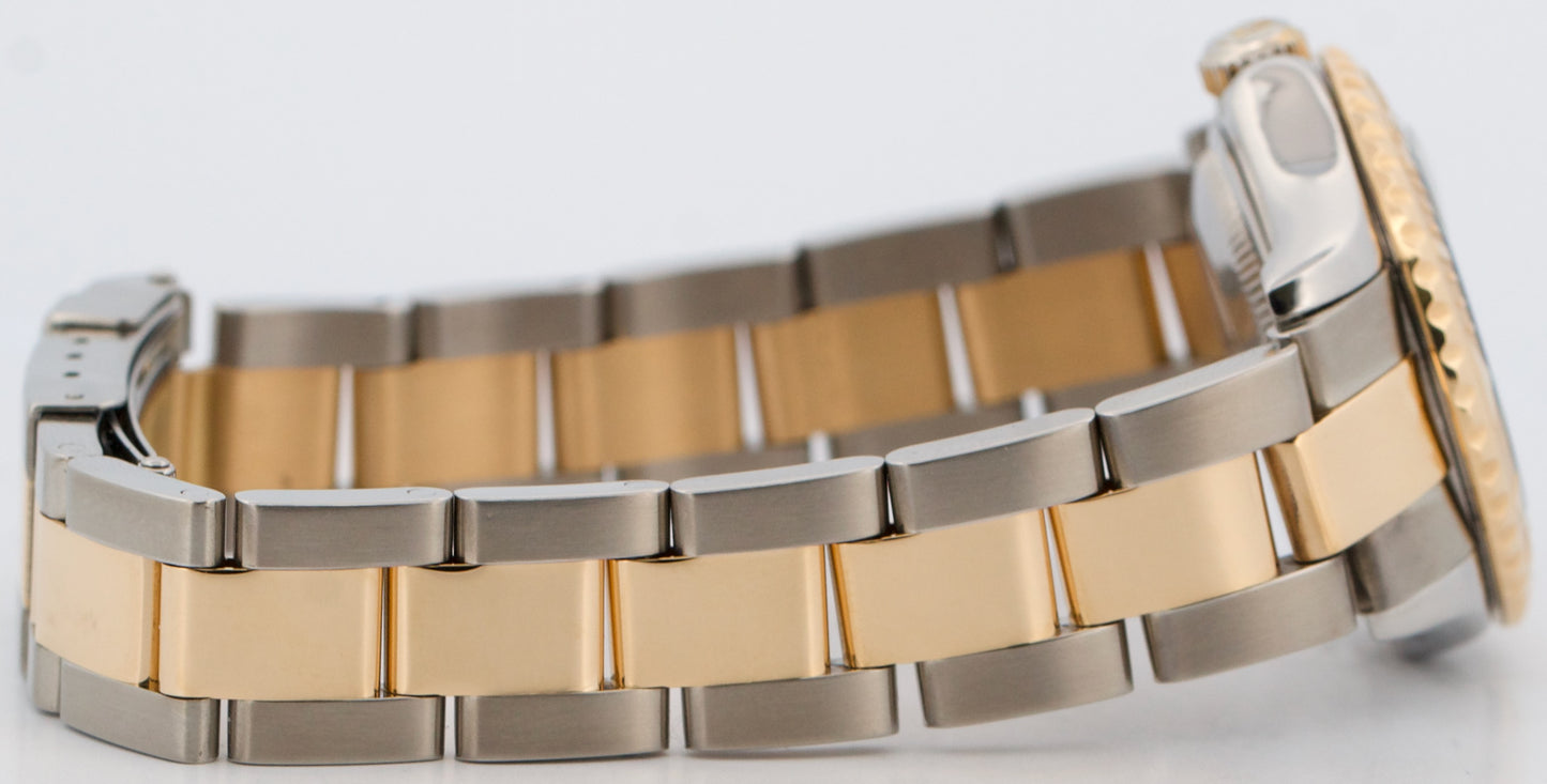 Ladies Rolex Yacht-Master WHITE 18K Yellow Gold Steel 29mm Two-Tone 169623 Watch