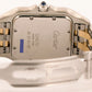 Ladies Cartier Panthere Midsize IVORY 18K Gold Steel TWO ROW 27mm Quartz 83949