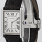 Cartier Tank Solo Stainless Steel SILVER Roman Leather 27mm Quartz 2715 W1018355