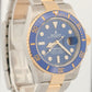 MINT 2024 PAPERS Rolex Submariner Date BLUE 18K Steel 41mm Ceramic 126613 LB BOX