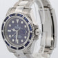 Rolex Submariner Date BLUE DIAMOND SAPPHIRE Stainless Steel 40mm Watch 116610