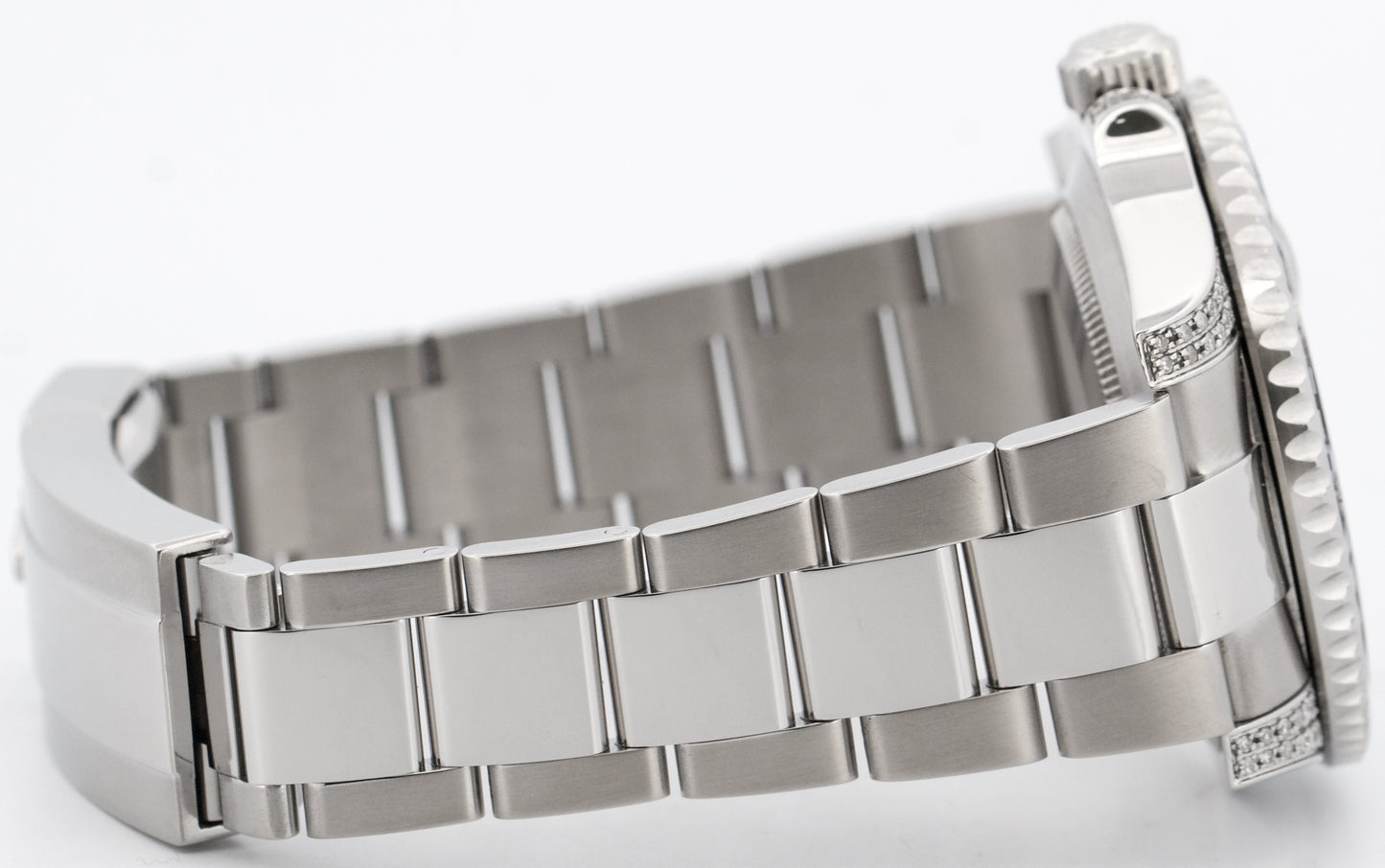 Rolex Submariner Date BLUE DIAMOND SAPPHIRE Stainless Steel 40mm Watch 116610