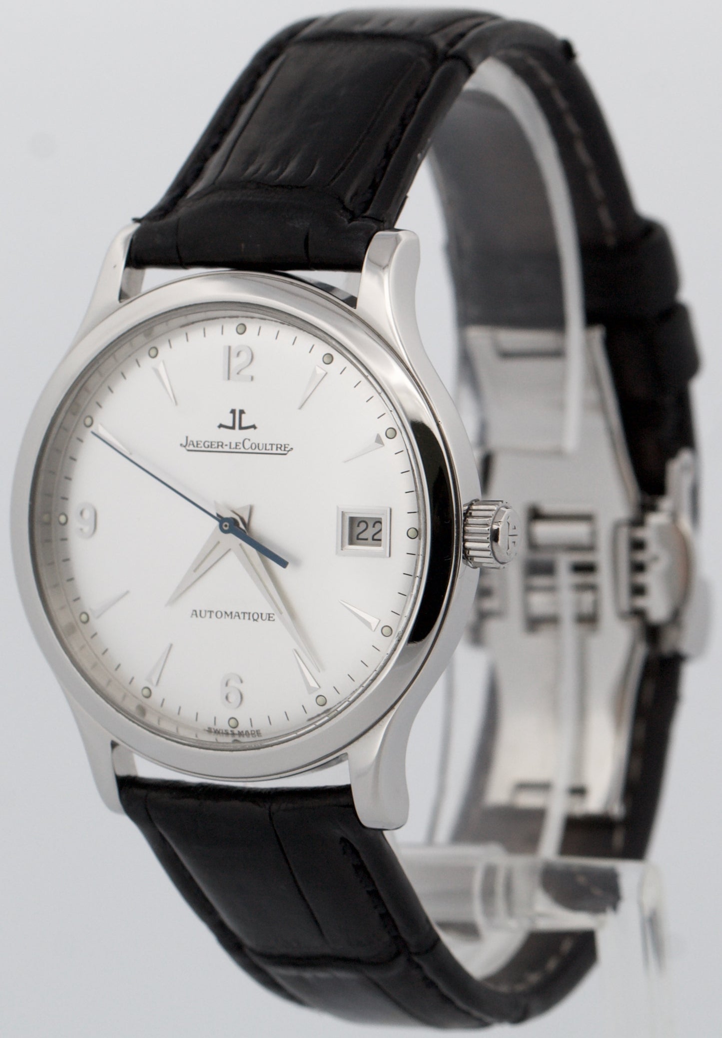 Jaeger-LeCoultre Master Control SILVER 37mm Stainless Steel Leather 140.8.89